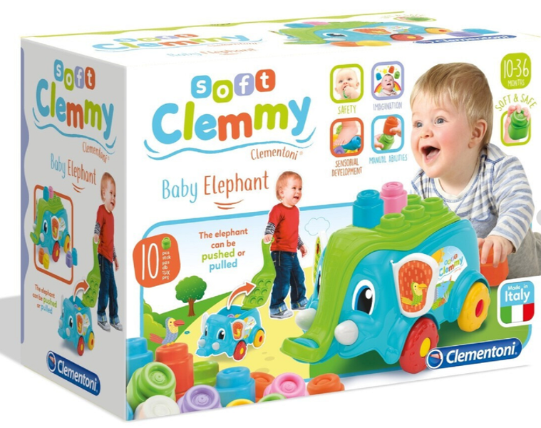 Clementoni Clemmy Elephant Wagon Playset