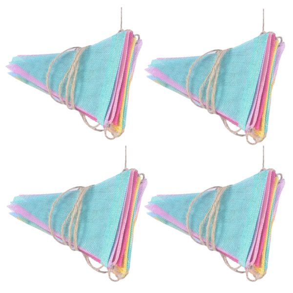 Decor Hanging Party Triangle Flags For Decorations Set of 4 (4m) - Special