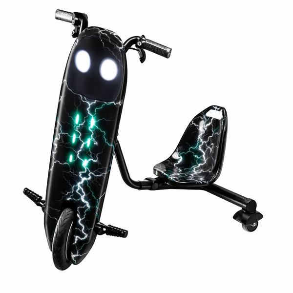 Kids Electric Drifting Trike - 360 Spin, LED Lights