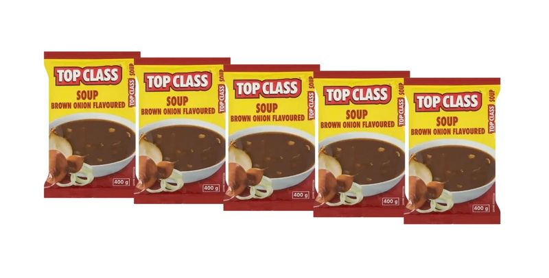 Top Class Brown Onion Flavoured Soup 400g x 5