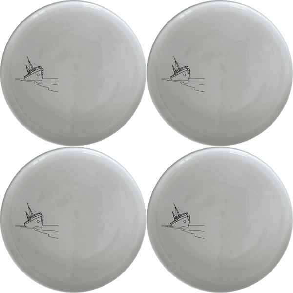 Wreck Deserted Beach Dinner Plate Set of 4 - Range 2