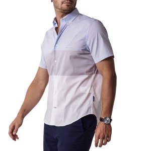 Nautica - Navtech Short Sleeve Big Stripe Weekend Shirt