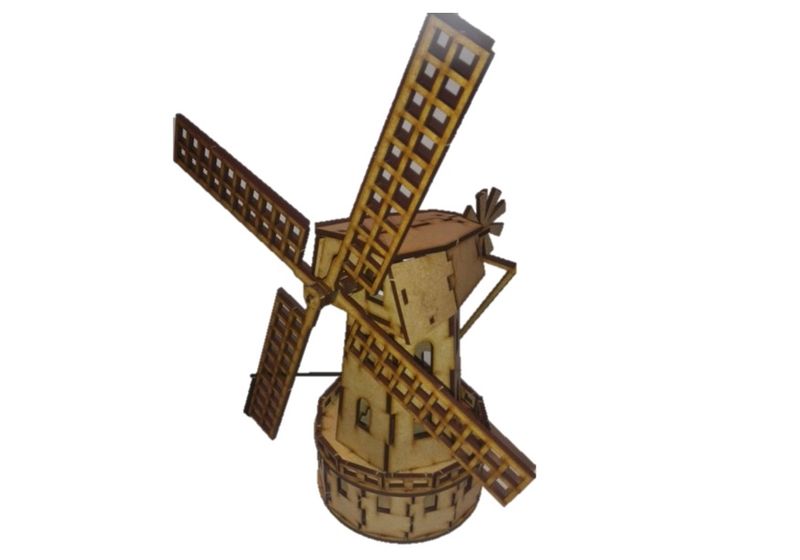 Dutch windmill 3D Puzzle Wooden 3D Model