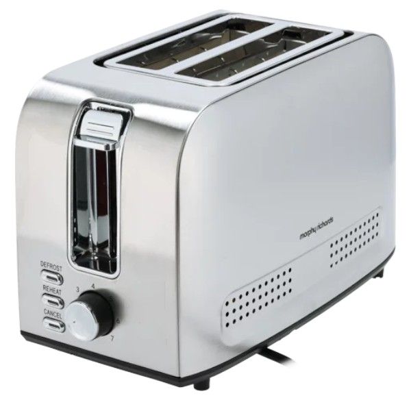 Morphy Richards Brushed Stainless Steel 2-Slice Toaster Precision Browning