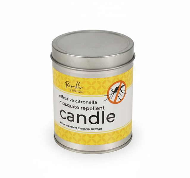 Candle 250g Tin - Outdoor Insect Repellent for Camping Citronella