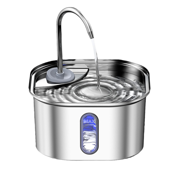 TopikaPet-Stainless Steel Cats Water Dispenser Automatic Pet Water Fountain
