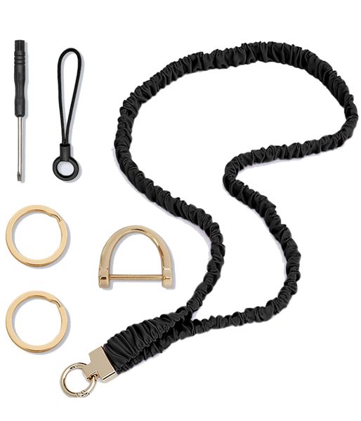 Scrunchie Lanyard for Id Badge,Retractable Stretchy Scrunchie Lanyard