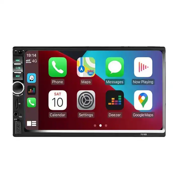 Double Din Car Stereo, in-Dash Car Radio with CarPlay/Android 7 Inch HD
