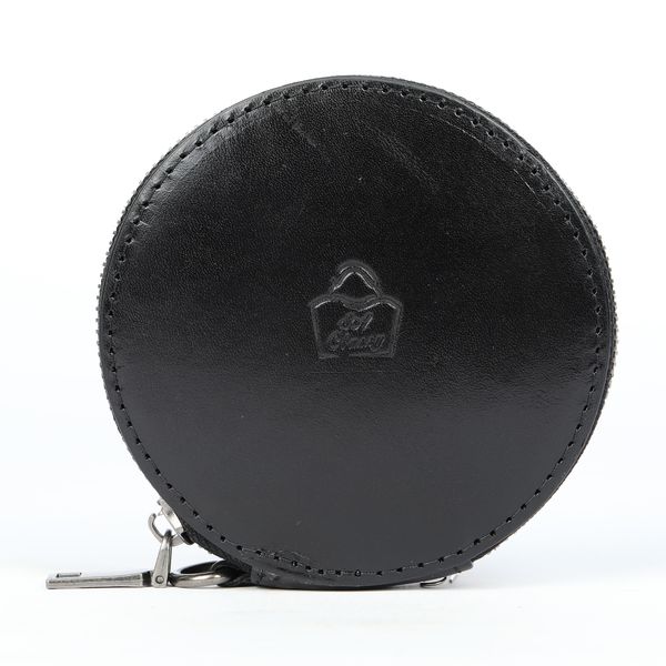 SACLASSY Genuine Leather Coin Wallet Card Holder Key Case Coin Pouch - BK