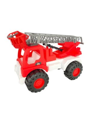 Fire Engine Truck with Extendable Ladder - Fire Fighting Vehicle Toy - Red