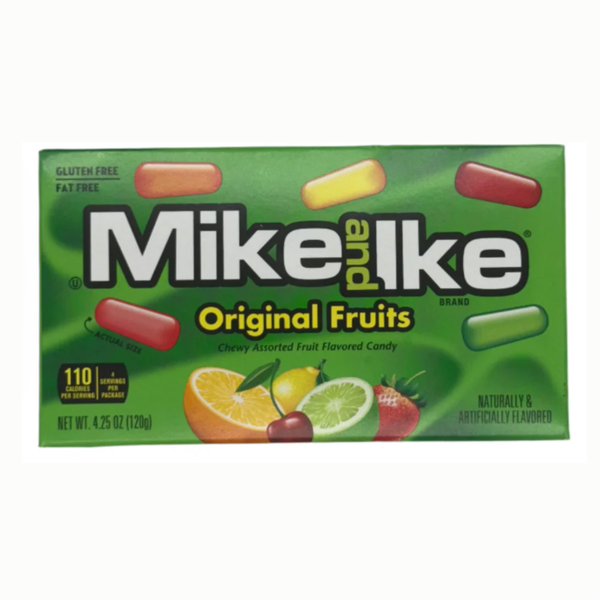 Mike and Ike Original Fruits Chewy Candy - 2 x 120g Pack