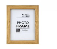 Warm Wood-Look MDF Photo Frame (15 x 20 cm)