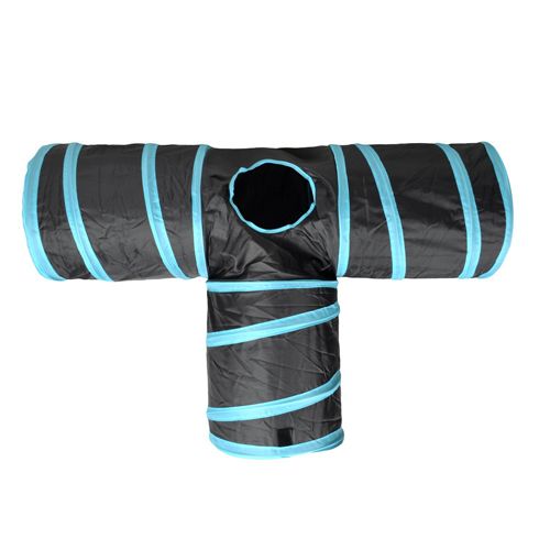 Collapsible 3 Way Cat Tunnel with Ball