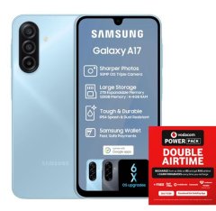 Samsung Galaxy A17 128GB LTE Dual Sim - Light Blue + Vodacom SIM Card Pack