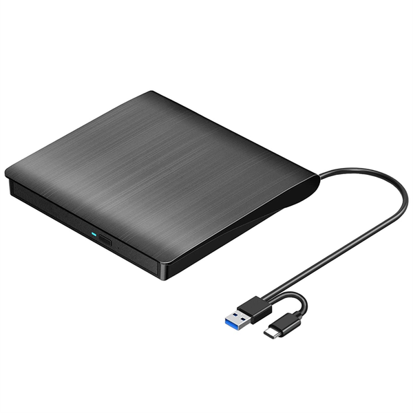 External CD DVD +/-RW Drive, Portable CD &amp; DVD ROM Burner,Black