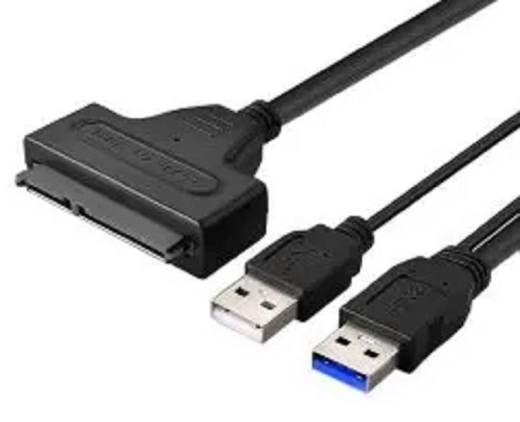 Dual USB SATA Cable - SATA to USB Cable Hard Drive Converter Adapter Cable