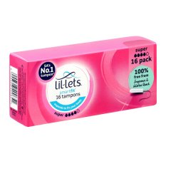 Lil-Lets Tampons Smart Fit Super (12 boxes x 16 tampons)