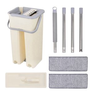 Cleaning Mop Wash Flat Mop and Bucket Set