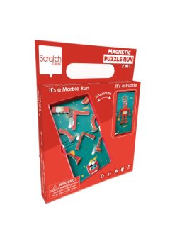 Scratch Europe Magnetic Marble Run and Puzzle Robot