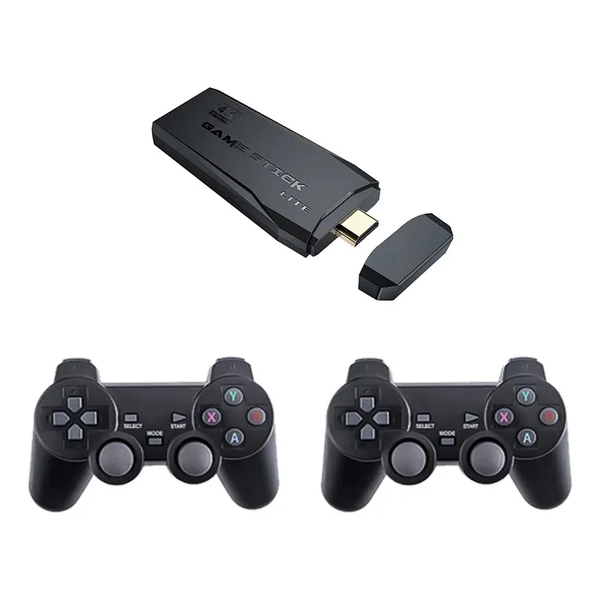 4K Ultra HD Game Stick + 2 x Wireless Controllers Gamepad Set