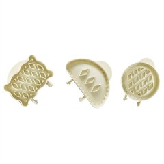 Mini Hand Pie Mold Set, Lattice Pocket Pie Press, Durable ABS Plastic Dough