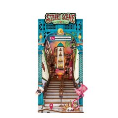 Robotime Rolife Wooden 3D DIY Book Nook - Street Scene - 196 Pieces