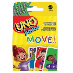 Uno Junior Move Family and Kids Card Game with Special Move Cards