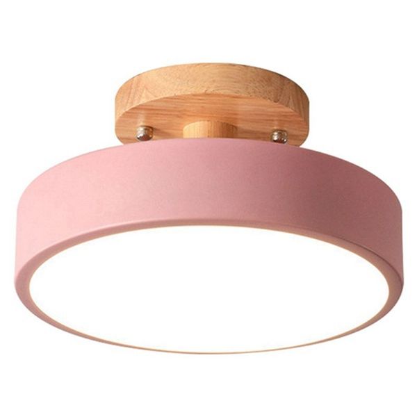 Ceiling Lights Led Nordic Lighting Fixture Indoor Kitchen Pink