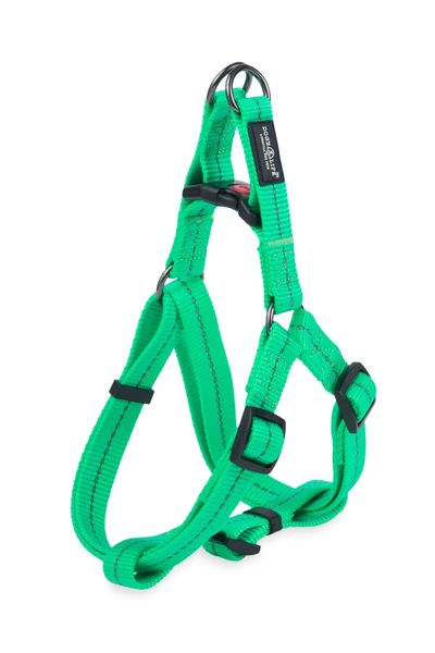 Reflective SuperSoft Step-in Harness Spring green