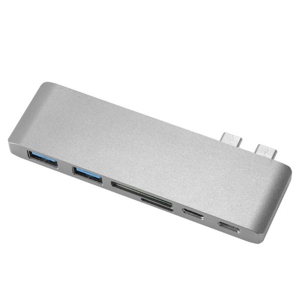 HD 4K Type C Card Reader &amp; Hub 7 Port