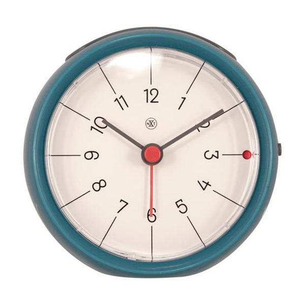 NeXtime 9.5cm "Otto" Plastic Round Alarm Clock with Snooze Function