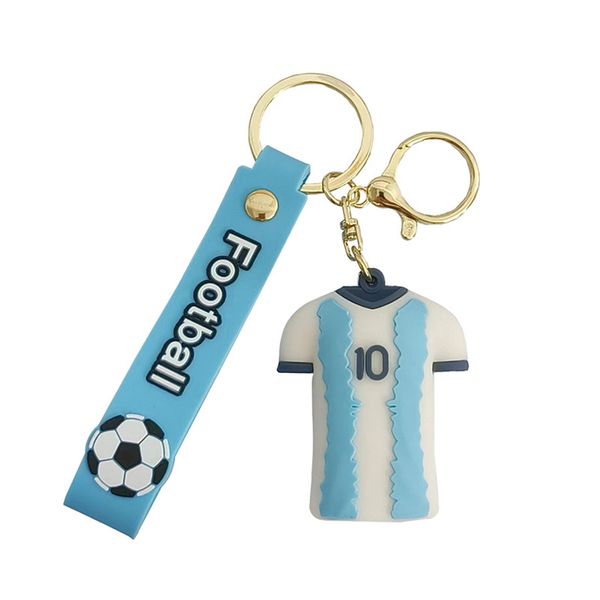 Cartoon football jersey keychain - school bag pendant