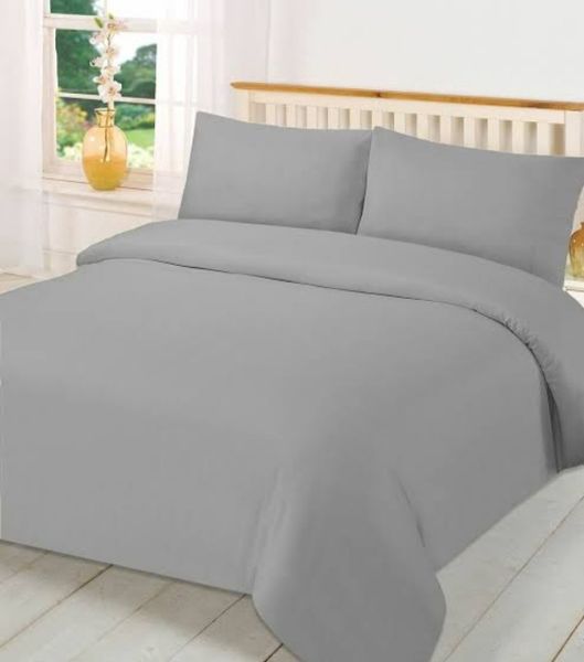 6 Piece Soft Touch Duvet Cover Set Grey