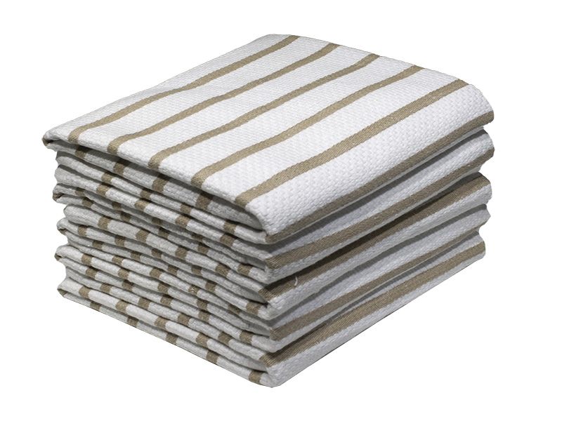 Kitchen Towel -Design 2185 -47x70cms -(5 Pc) -Stripes -Absorbent, Durable