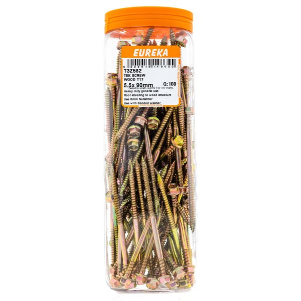 EUREKA Tek Screw T17 5.5 x 90mm Q:100 T3Z582