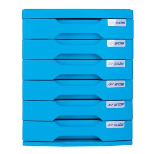 SDS - 6 Drawer Filing System - Blue