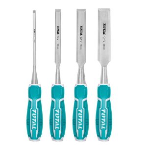 Total Tools 4 Piece Industrial Wood Chisel Set