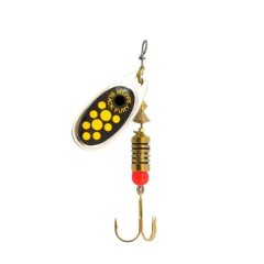 Mepps Black Fury Spinner Size 1 - Yellow Dot / Silver Blade