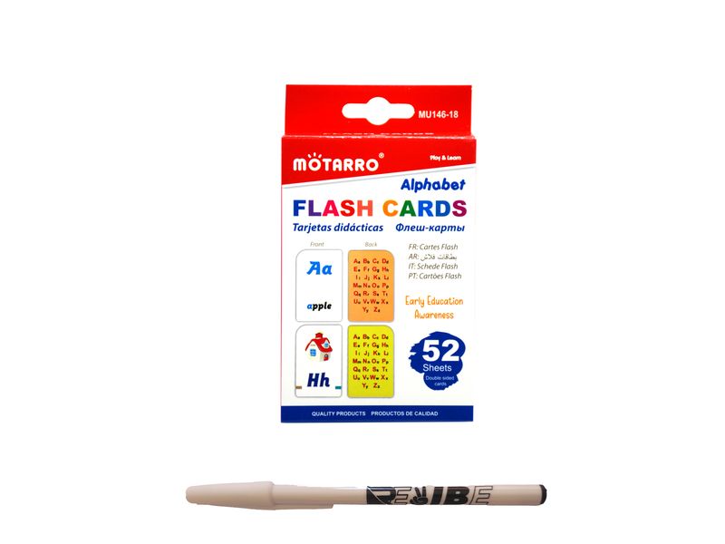 Motarro Children Early Development Alphabet Flash Cards With ReVibe Pen