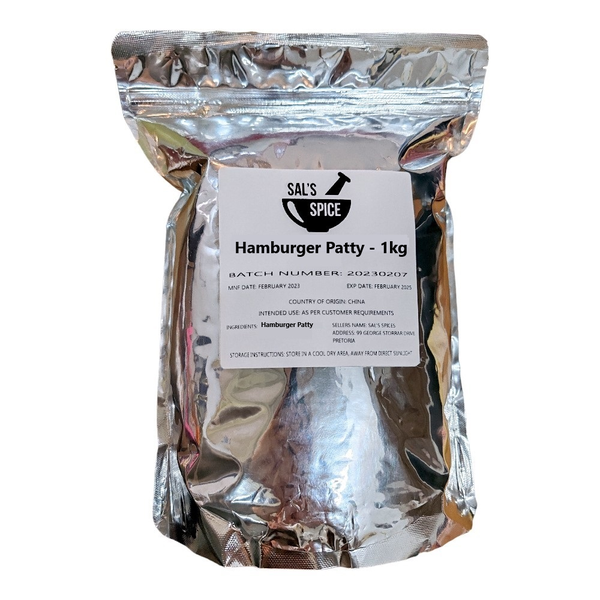 Sal's Spice Hamburger Patty - 1kg