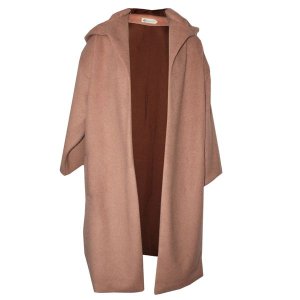 Nucleus First Frost Oversized Women's Soft Hooded Winter Coat in Camel