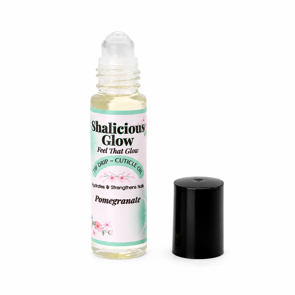 Shalicious Glow Tip Drip Cuticle Oil Roll-On Pomegranate Cuticle Oil 10ml