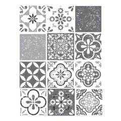 Fantastick - 15cm Mediterranean Vinyl Wall Tiles - Grey