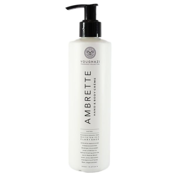Youghazi Hand &amp; Body Creme Ambrette 300ml