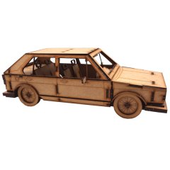 VW Golf MK1 3D Puzzle wooden 3D Model by Everything Laser