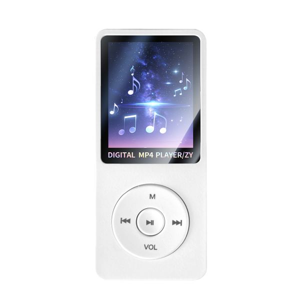 1.8-inch Screen MP3 Player with Bluetooth and HD Speaker -White 4GB