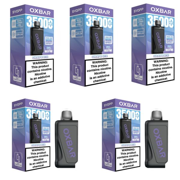 Oxbar SVOPP 35000 Puffs Disposable PODS - Grape Ice (Pack of 5)