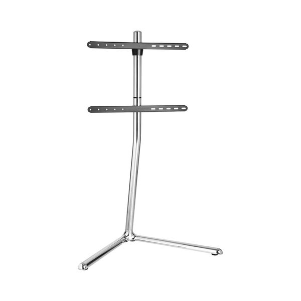 LinkQnet FS17-46F-01 | 49-70" Chrome Plated Slender V-Base Studio TV Stand