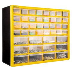 Storage Organiser 44 Adjustable Dividers, Wall-Mountable Garage &amp; Workshop