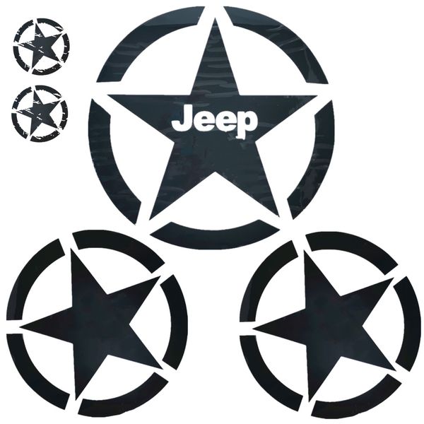 Vinyl Decals Stickers For Car Off Road SUV - 5 Pc Combo
